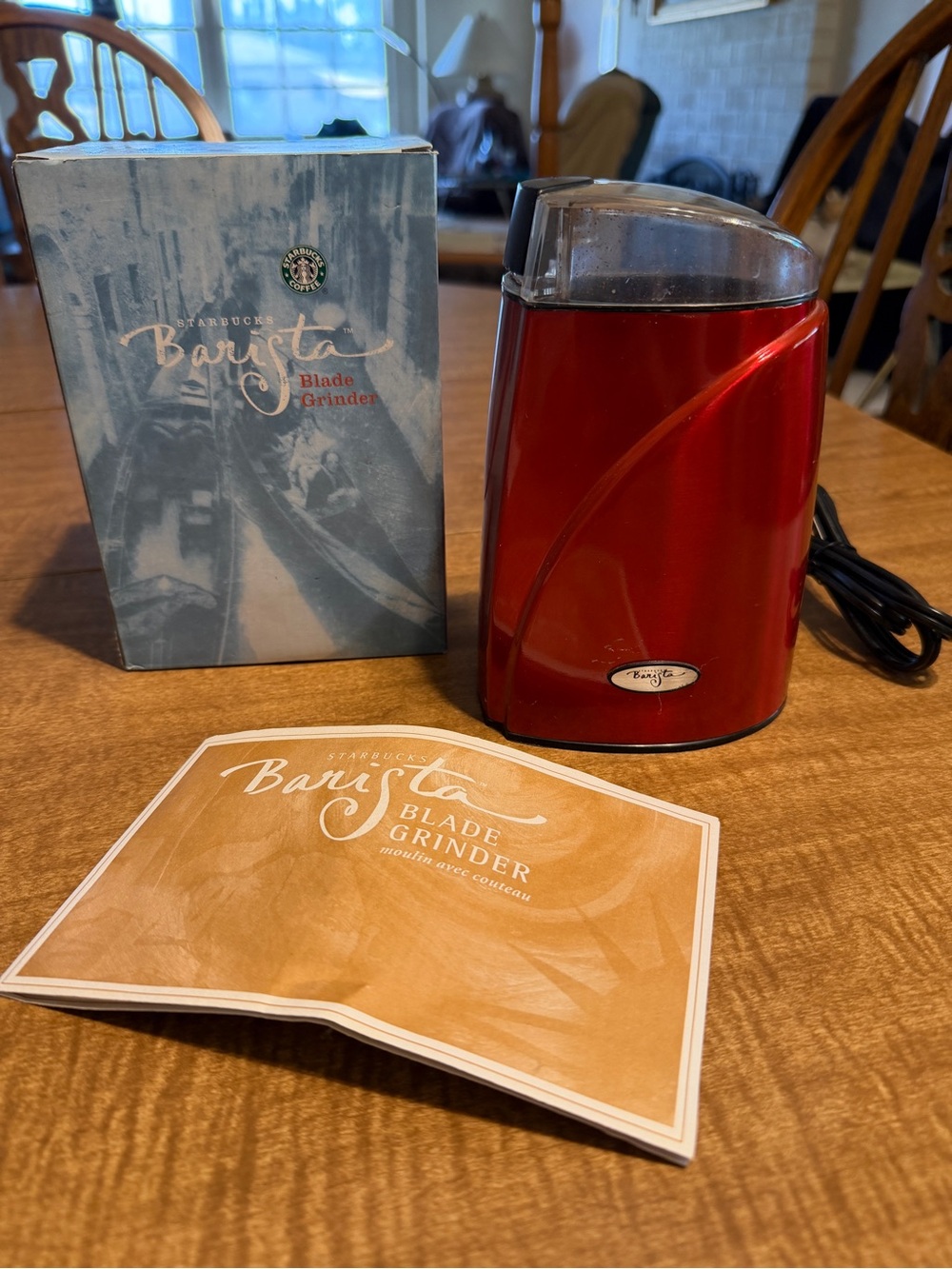 Starbucks Red Barista Blade Coffee Grinder